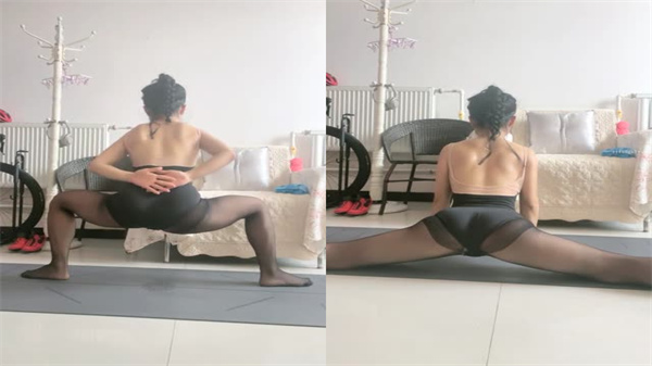 人妻瑜伽教练永嘉 被学生干到骚穴喷水 柔韧性爆操内射